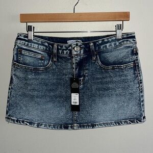 Fashion Nova Blue Mini Skirt Casual Night Out